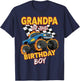 Grandpa of The Birthday Boy Monster Truck Birthday Family T-Shirt - T-Shirt | Navy