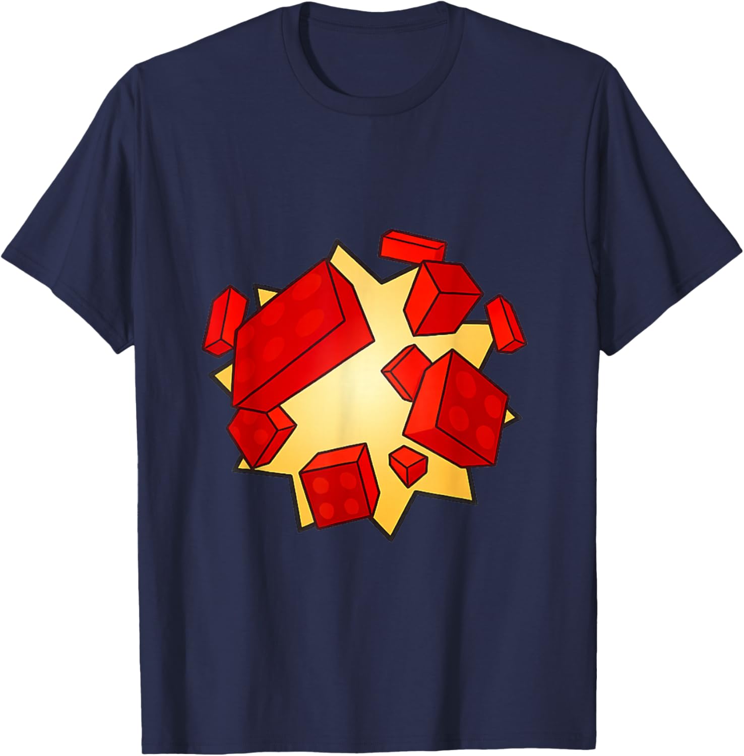 Blox Builder Style | Classic Block Gaming Look for Creators T-Shirt - T-Shirt | Navy