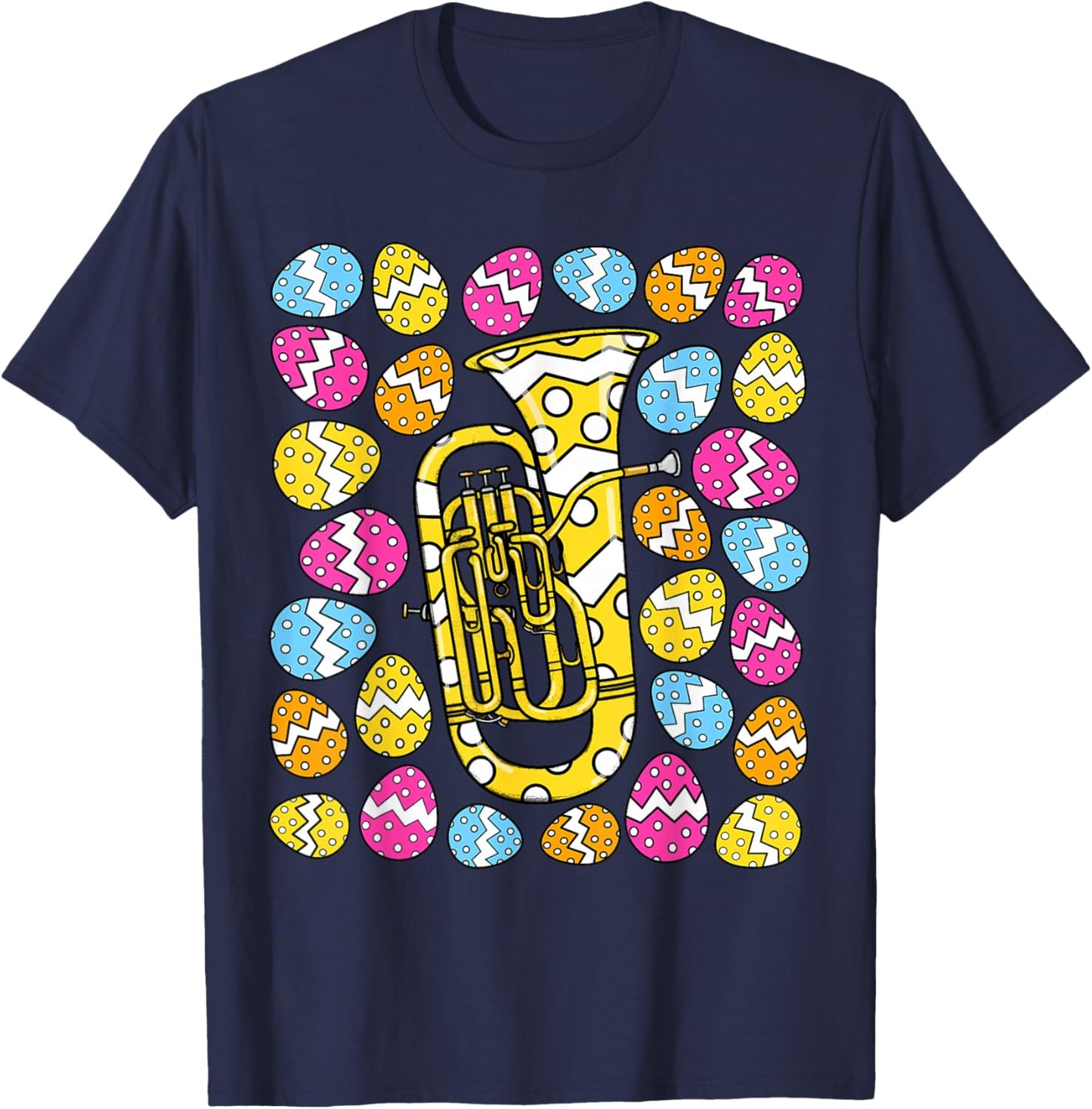 Euphonium Easter Euphoniumist Brass Musician Music Teacher T-Shirt - T-Shirt | Navy