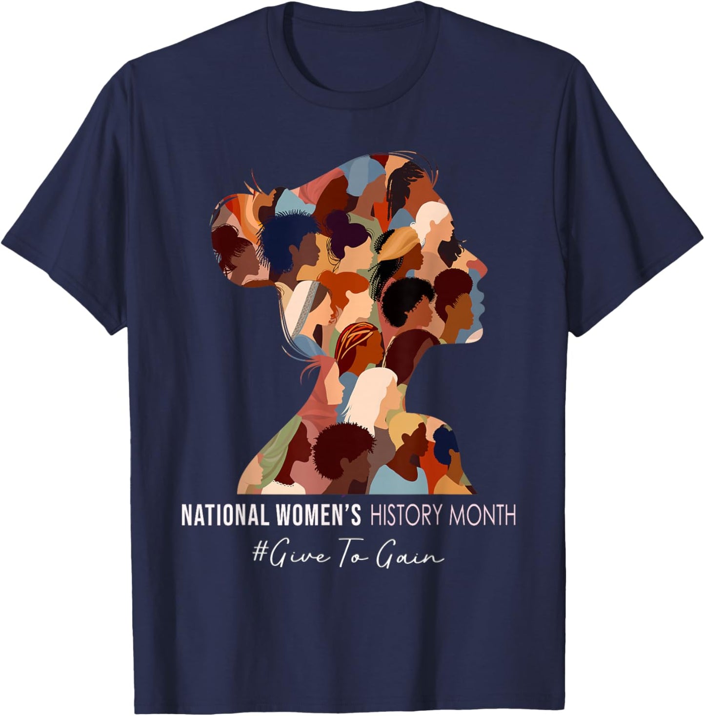National Women's History Month Empowering Women T-Shirt - T-Shirt | Navy