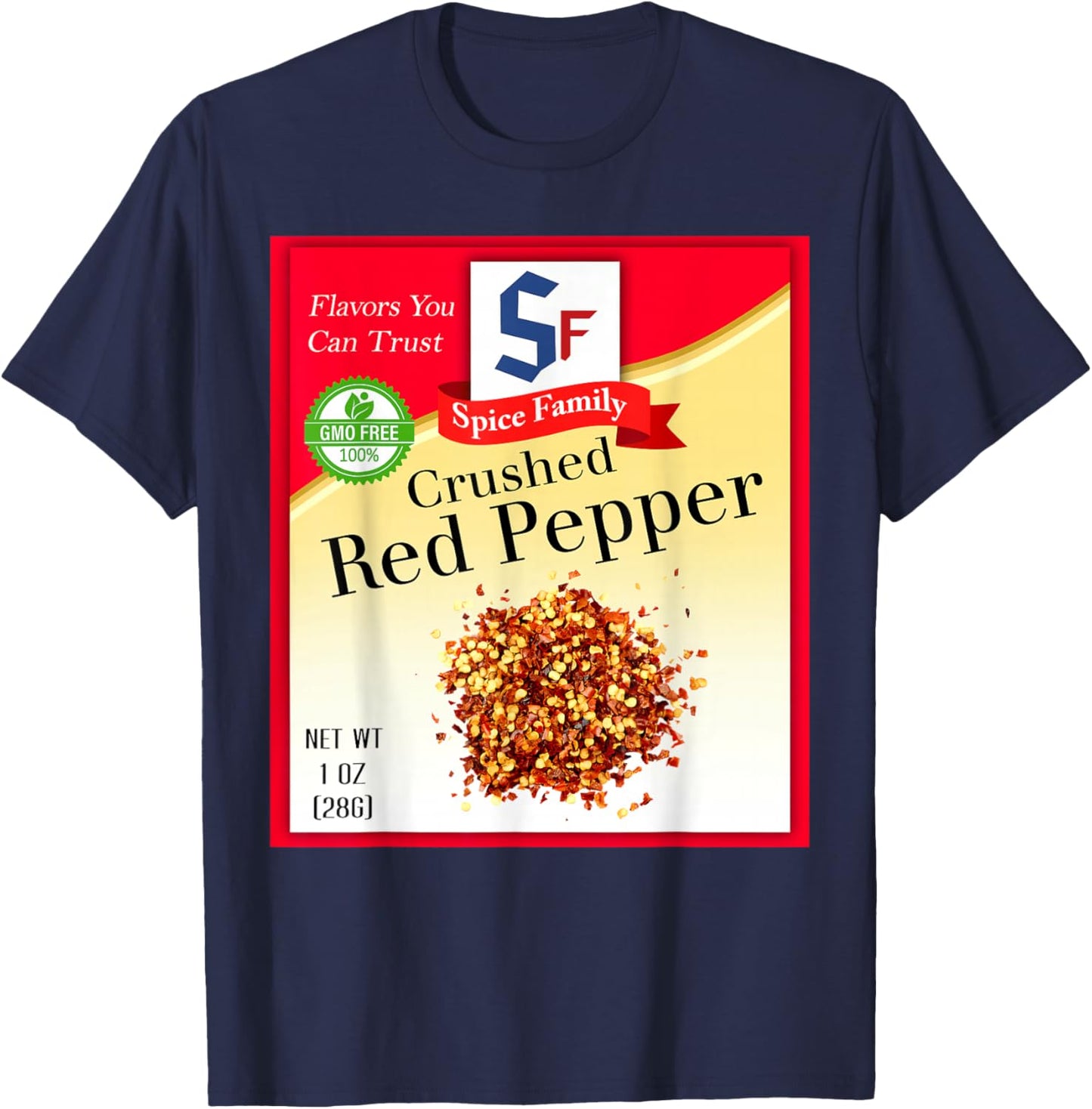Crushed Red Pepper Spice Group Costume Family Matching T-Shirt - T-Shirt | Navy