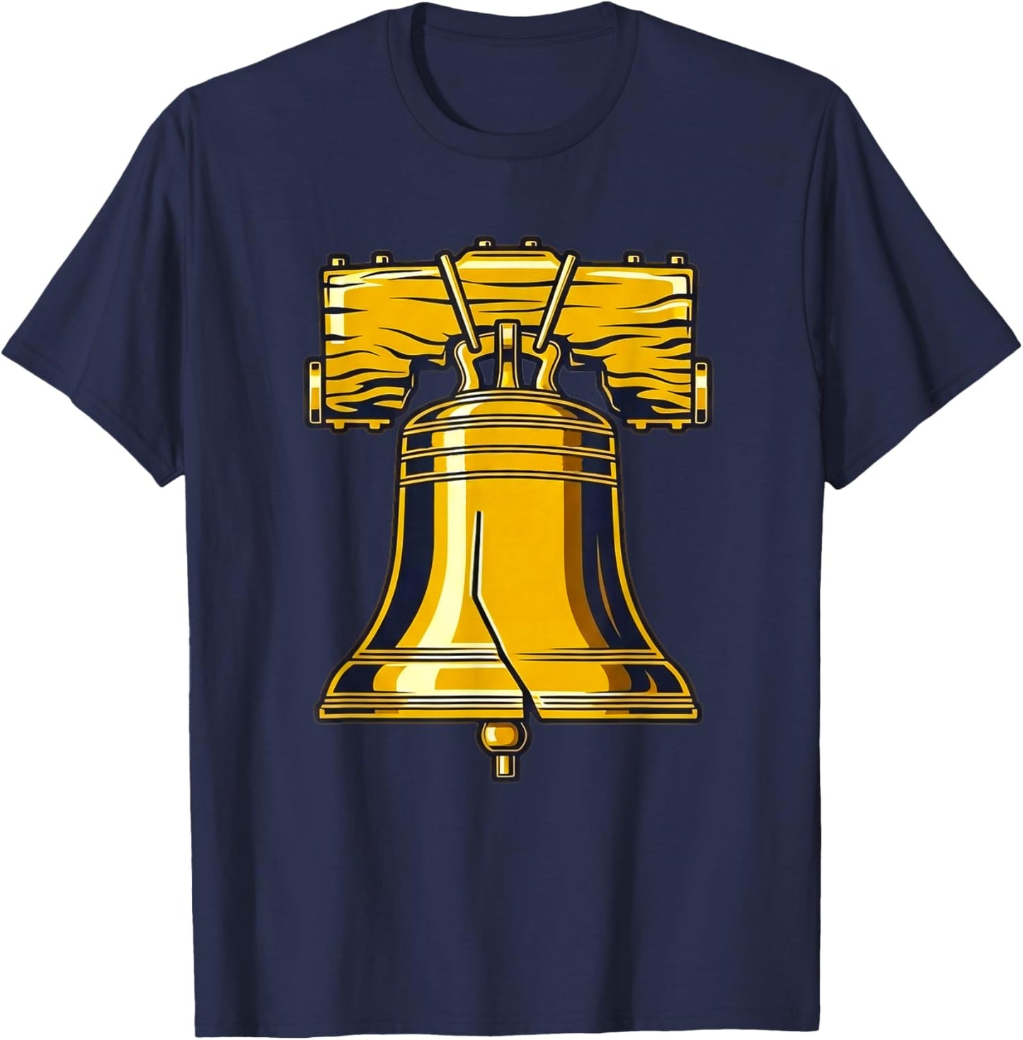 Liberty Bell Costume Adult Kid American Patriot Liberty Bell T-Shirt - T-Shirt | Navy