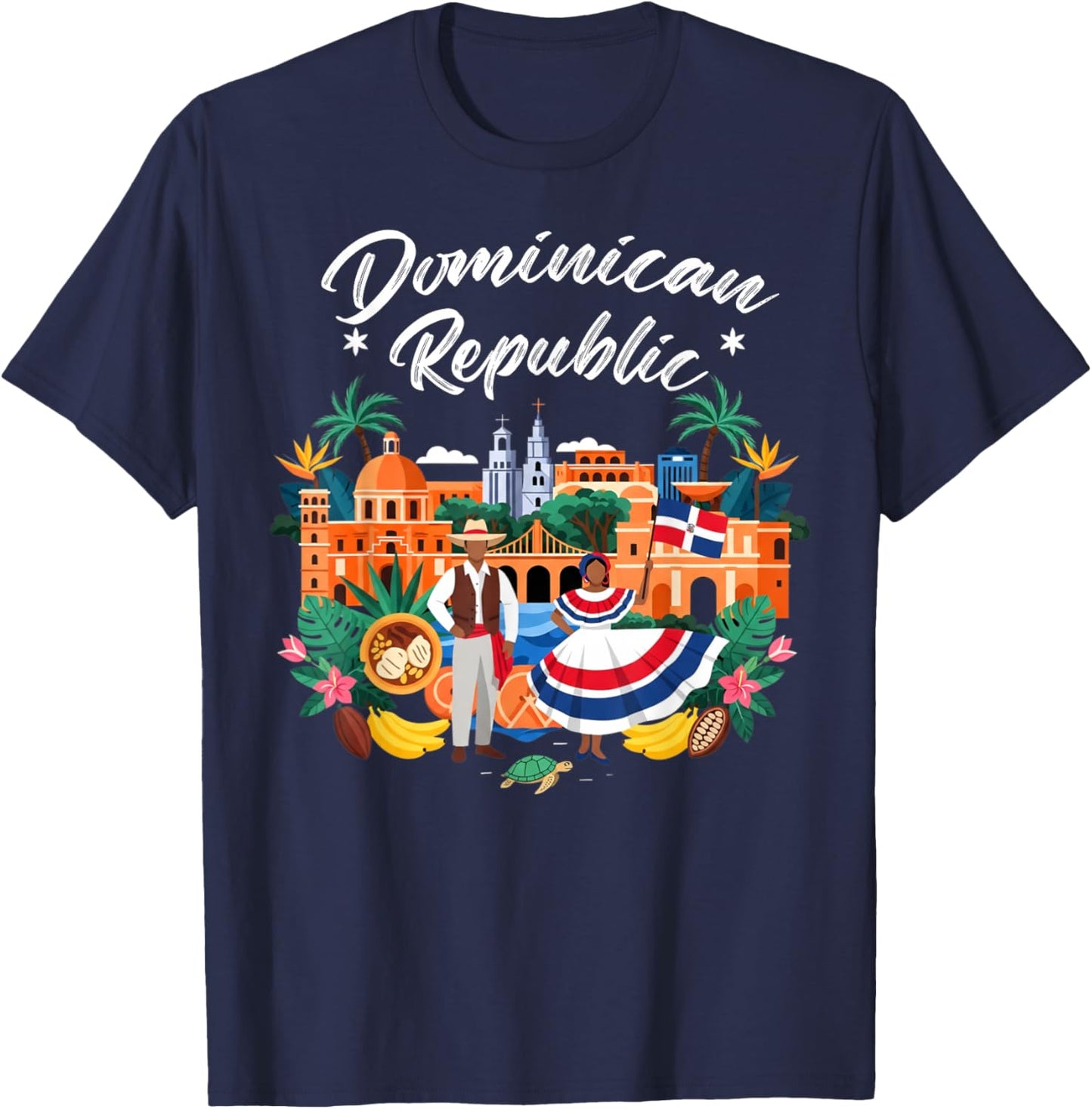 Dominican Flag Idea Kids Latin Heritage República Dominicana T-Shirt - T-Shirt | Navy