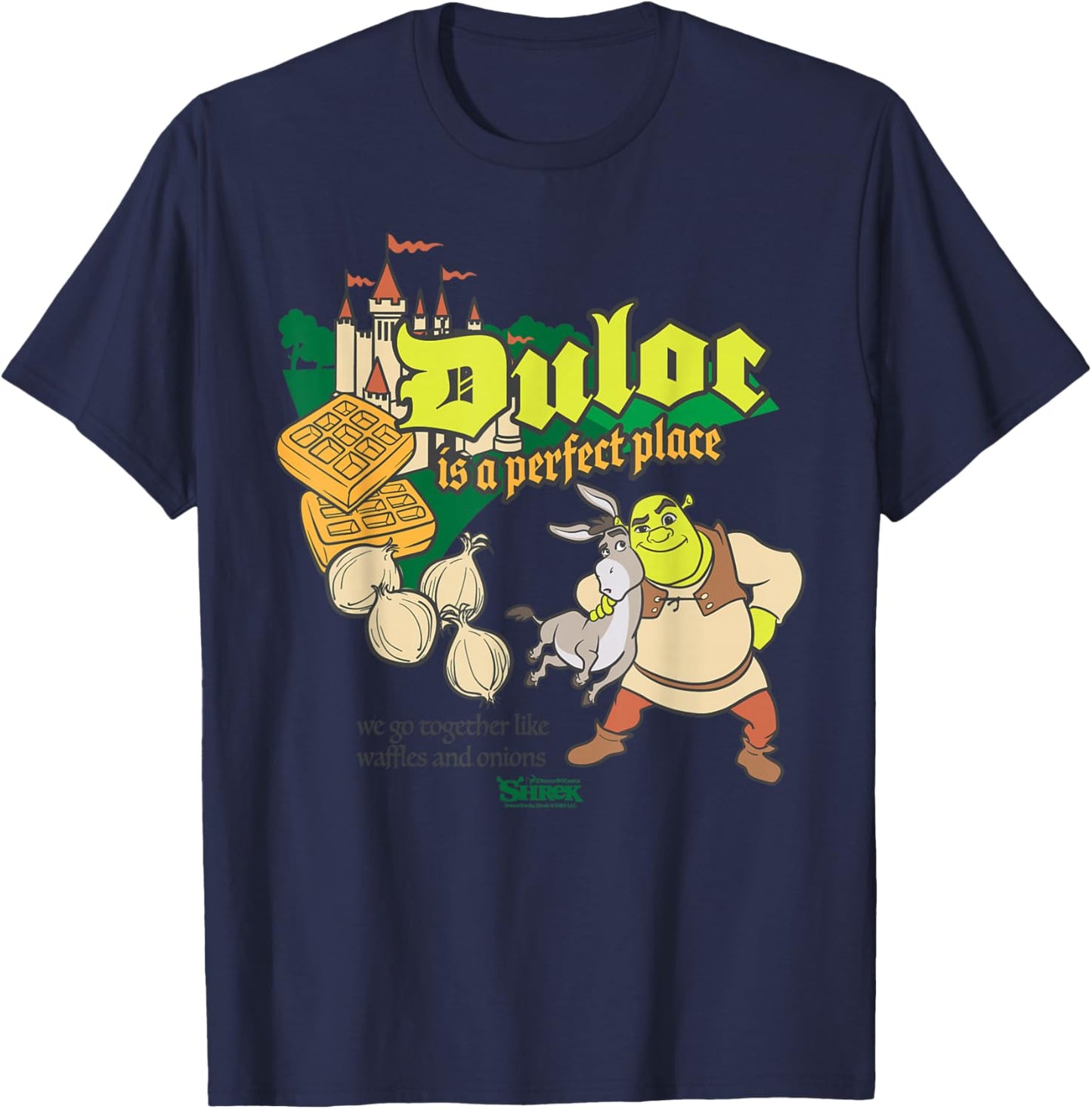 Shrek Duloc is a Perfect Place T-Shirt - T-Shirt | Navy