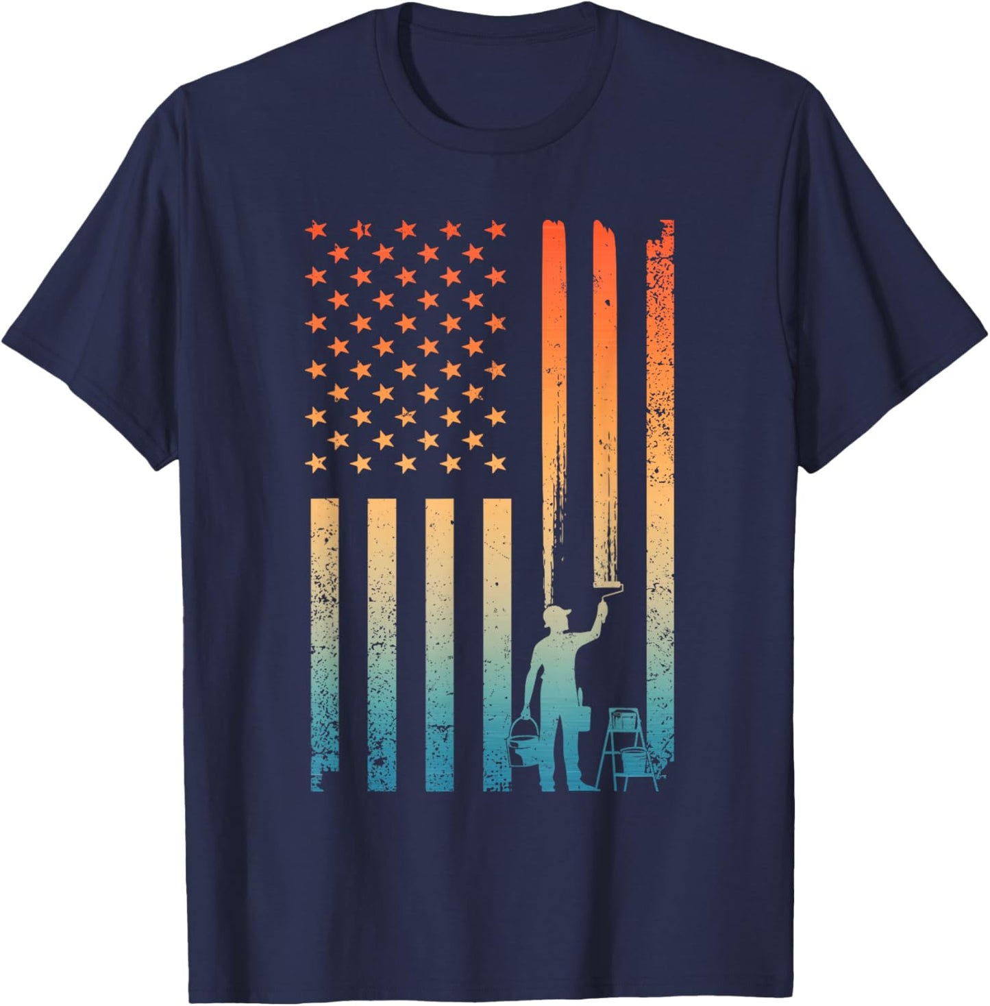 Cool Painter Art Women Painting Job House Painter T-Shirt - T-Shirt | Navy