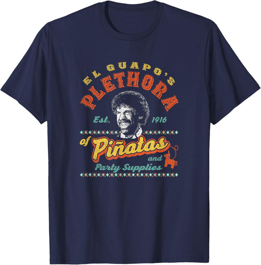 Vintage El Guapo's Plethora of Piñatas Three Amigos T-Shirt - T-Shirt | Navy