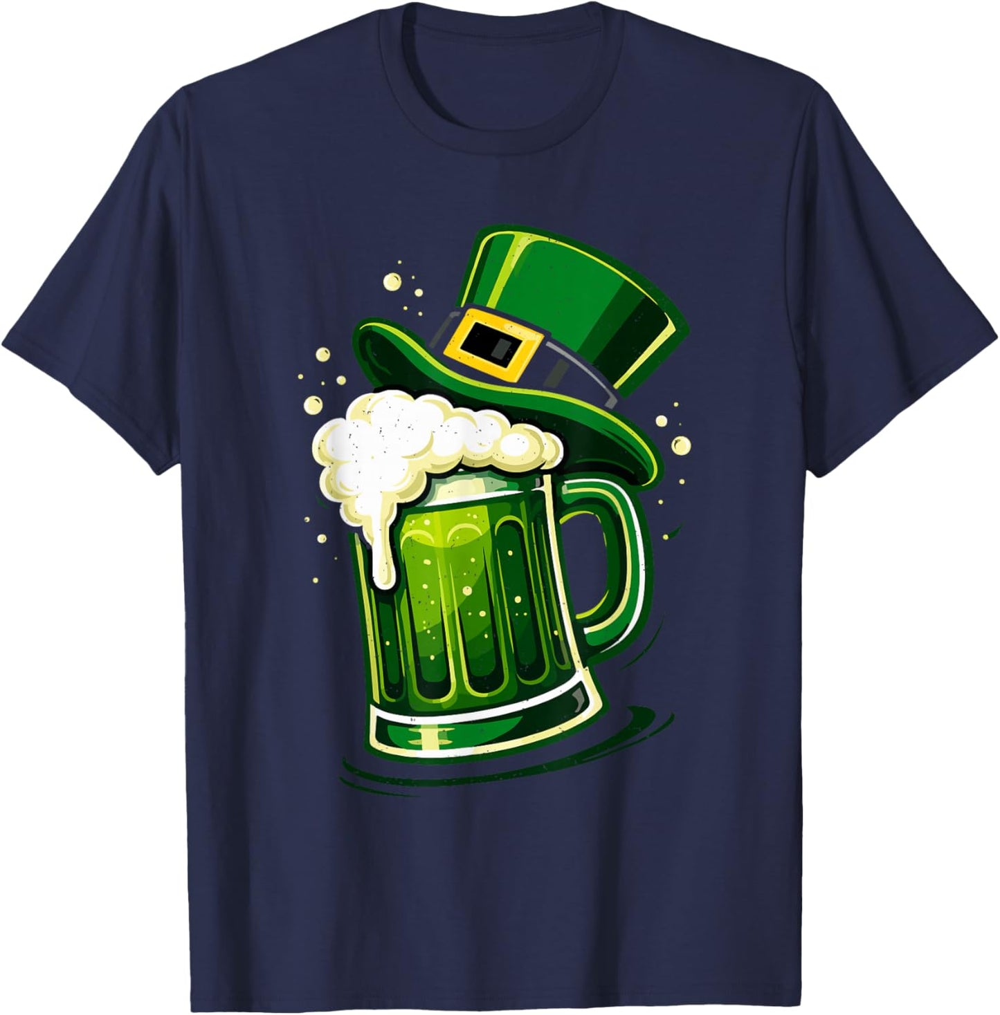 St Patricks Day Beer Mug Shamrock St Paddys Day Irish T-Shirt - T-Shirt | Navy