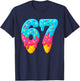 67 Ice Cream Drip Meme Funny Six Seven Gen Alpha Slang T-Shirt - T-Shirt | Navy