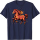 Horse Chinese New Year 2026 Fire Horse Zodiac Sign Lunar T-Shirt - T-Shirt | Navy