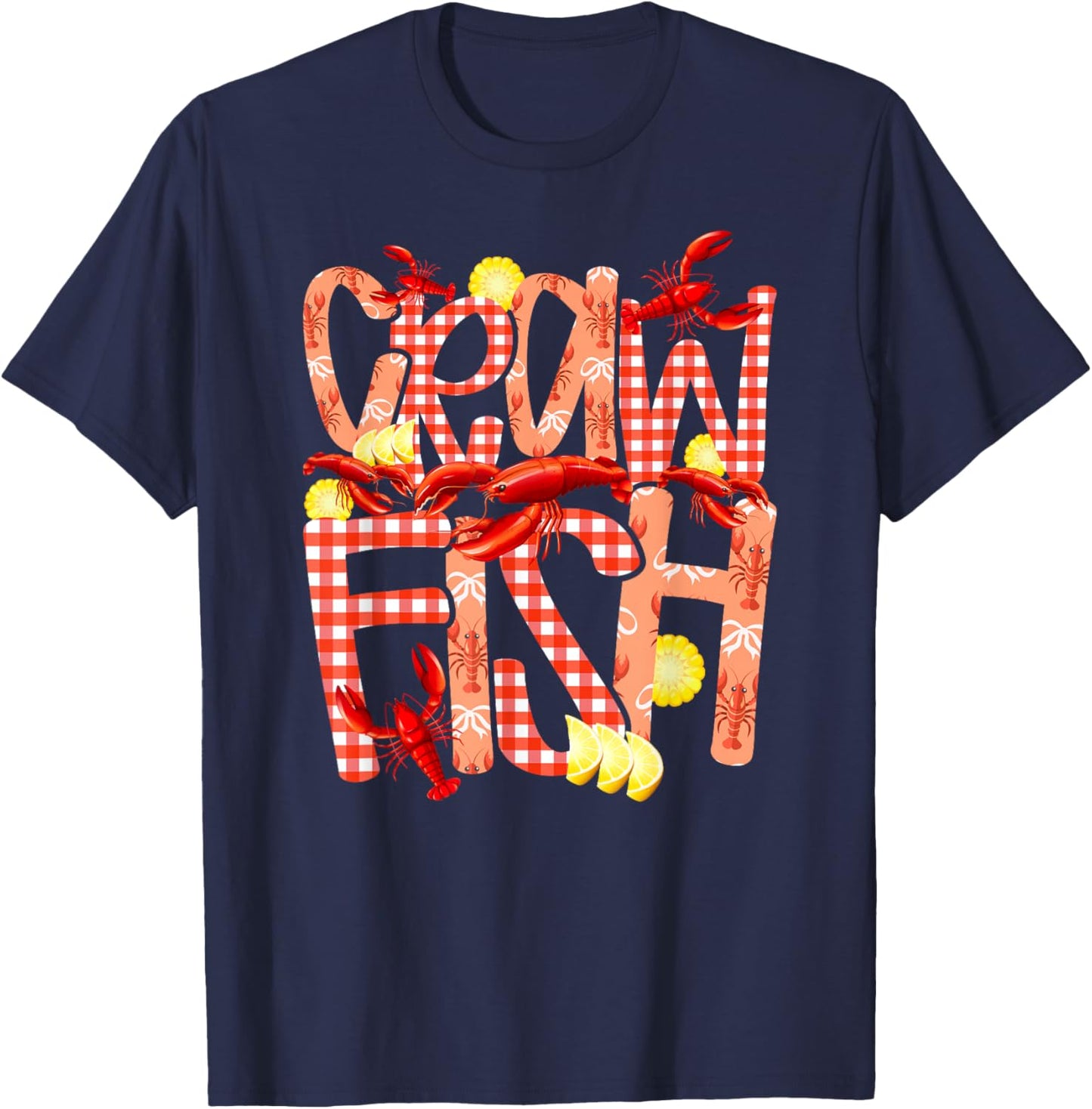Crawfish Cute Crawfish Lover Crawfish Boil T-Shirt - T-Shirt | Navy