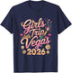 Girls Trip Vegas 2026 Confetti Party Crew T-Shirt - T-Shirt | Navy