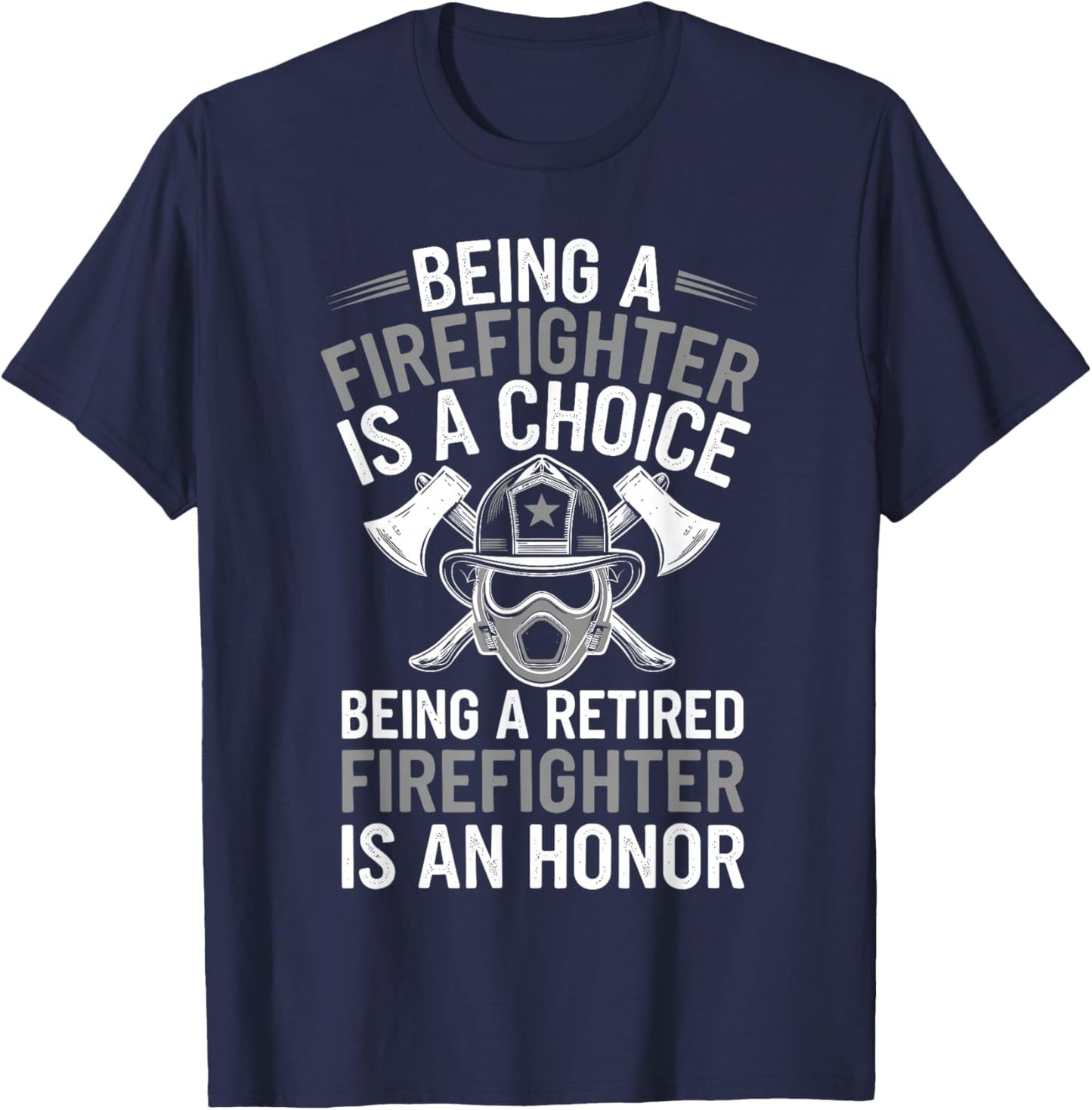 Cool Firefighter Design Women Firemen Firefighter T-Shirt - T-Shirt | Navy