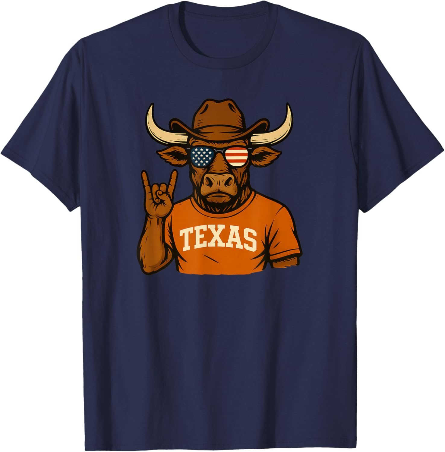 Vintage Texas Graphic Classic Women Kids T-Shirt - T-Shirt | Navy