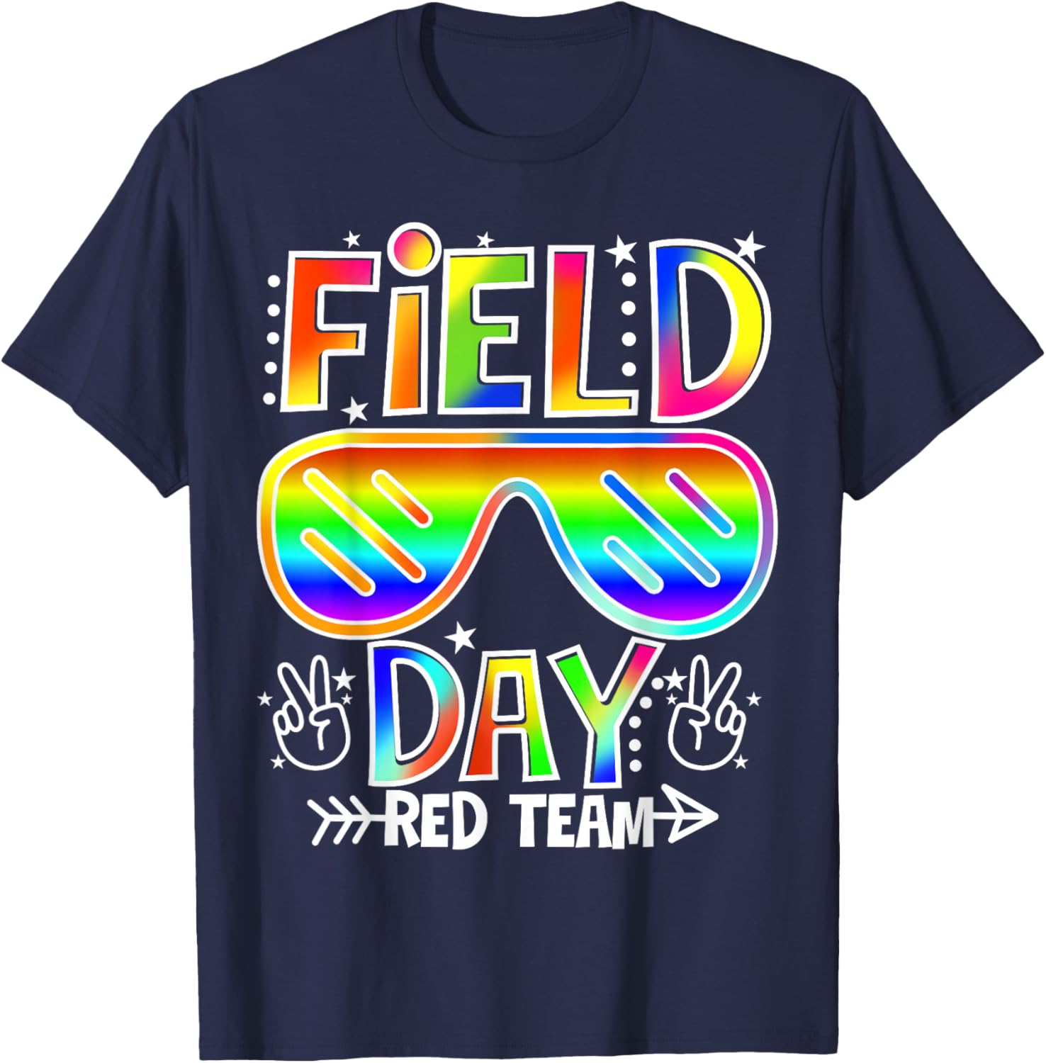 Field Day Red Team Funny for Teacher Kids Field Day Games T-Shirt - T-Shirt | Navy