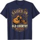 Raised On Old Country Music T-Shirt - T-Shirt | Navy