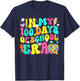 in My 100 Days of School Era Retro 100th Day of School T-Shirt - T-Shirt | Navy