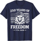 Flag Vintage 250 Years American 1776 2026 250th USA Birthday T-Shirt - T-Shirt | Navy