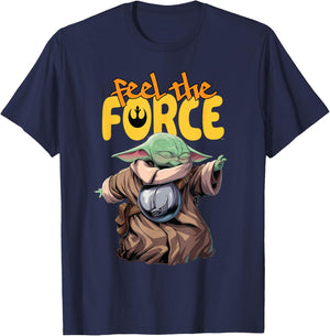 Star Wars: The Mandalorian and Grogu Movie Feel the Force T-Shirt - T-Shirt | Navy