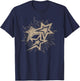 Y2k Grunge Stars 2000s Beige Tattoo Vintage Graphic T-Shirt - T-Shirt | Navy