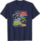 Hot Wheels: Monster Trucks - Bone Shaker vs Skelesaurus T-Shirt - T-Shirt | Navy
