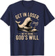 Jonah 1:17 Funny Whale Bible Verse Design T-Shirt - T-Shirt | Navy
