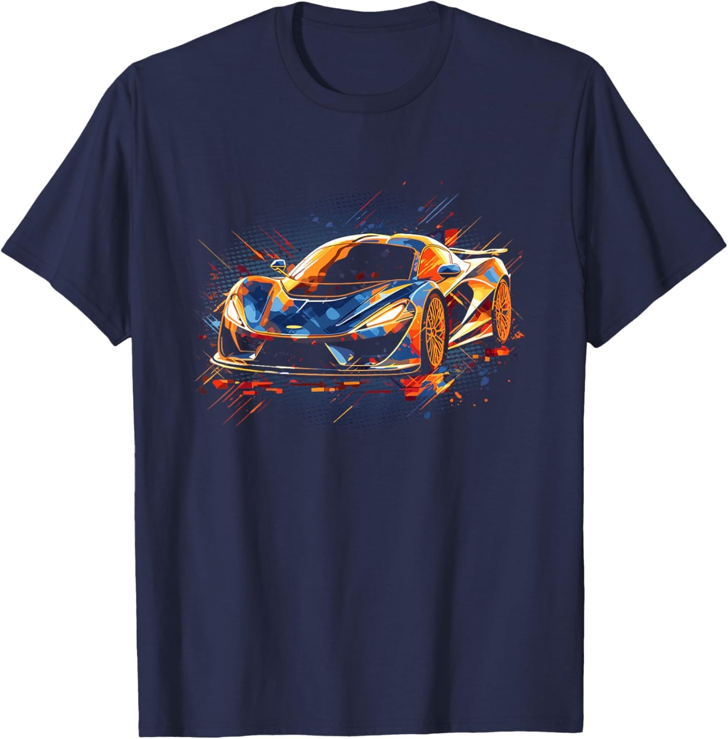 Kids Sports Car Supercar T-Shirt - T-Shirt | Navy