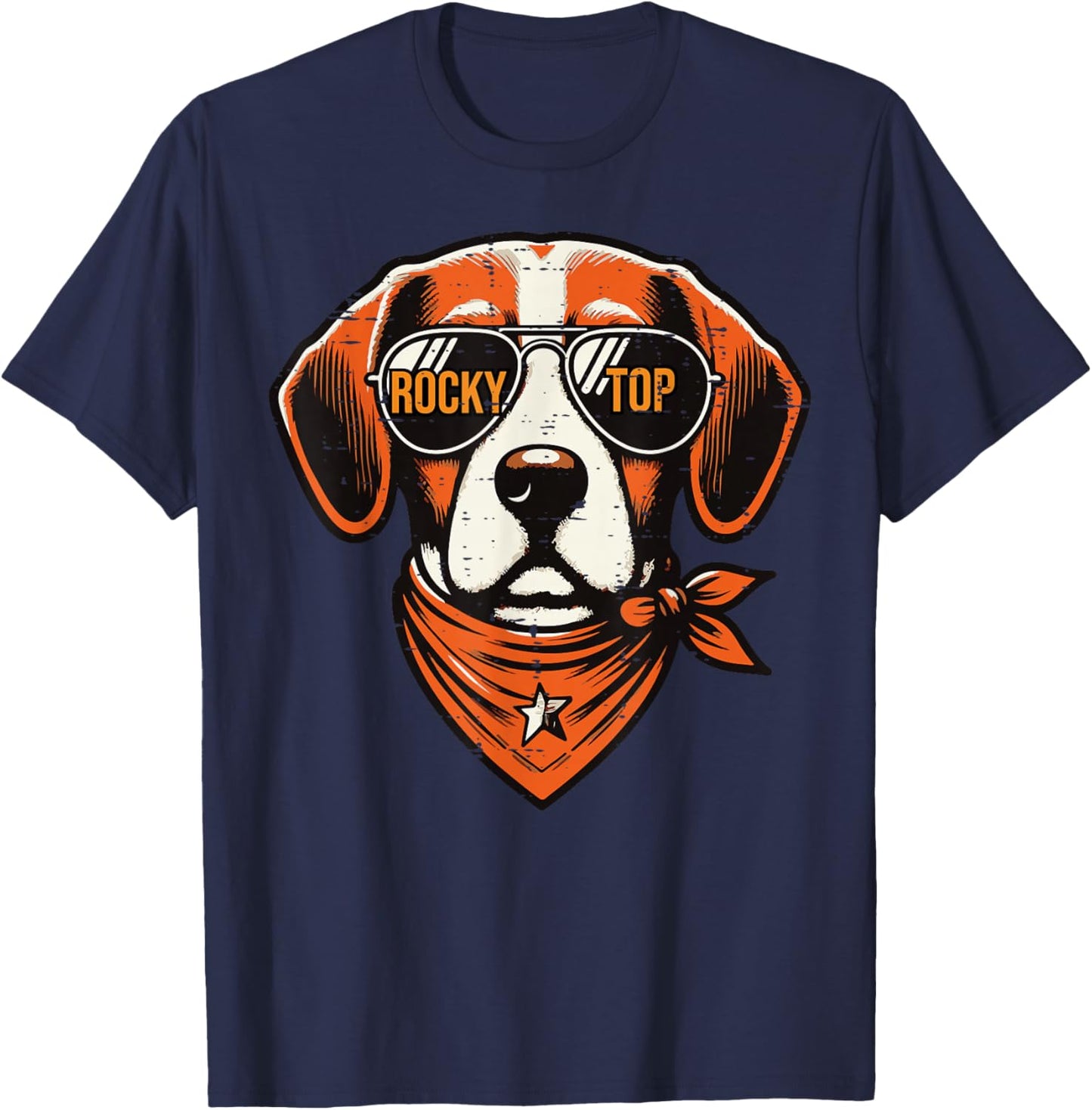Tennessee Dog Girls Youth Teen Kids Men Boys Women T-Shirt - T-Shirt | Navy
