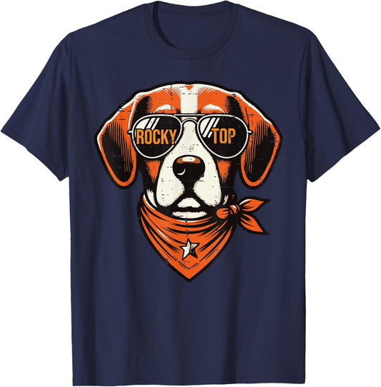 Tennessee Dog Girls Youth Teen Kids Men Boys Women T-Shirt - T-Shirt | Navy