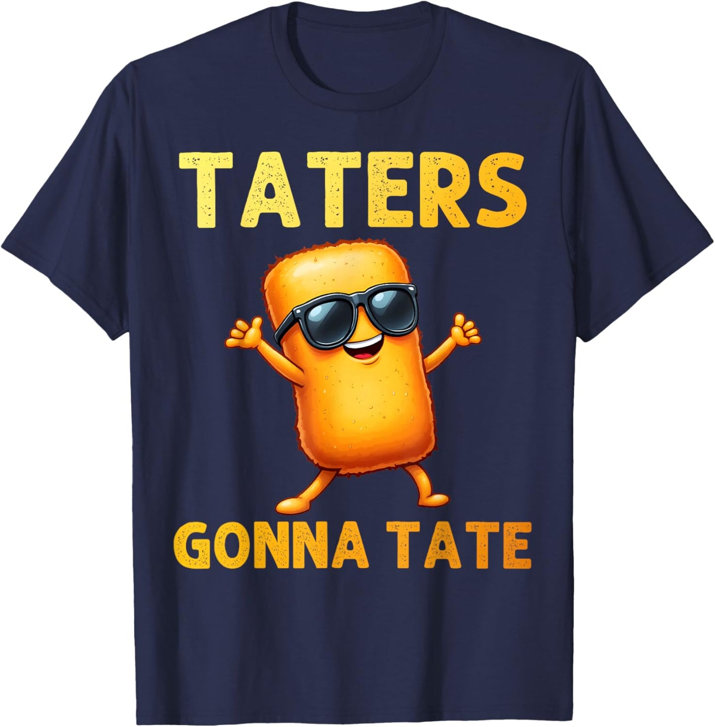 Best Tater Tot Art Women Kids Potato Tater Tot Lover T-Shirt - T-Shirt | Navy