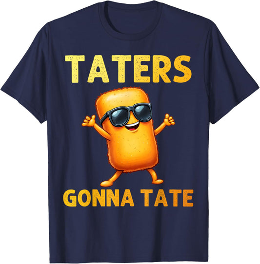 Best Tater Tot Art Women Kids Potato Tater Tot Lover T-Shirt - T-Shirt | Navy