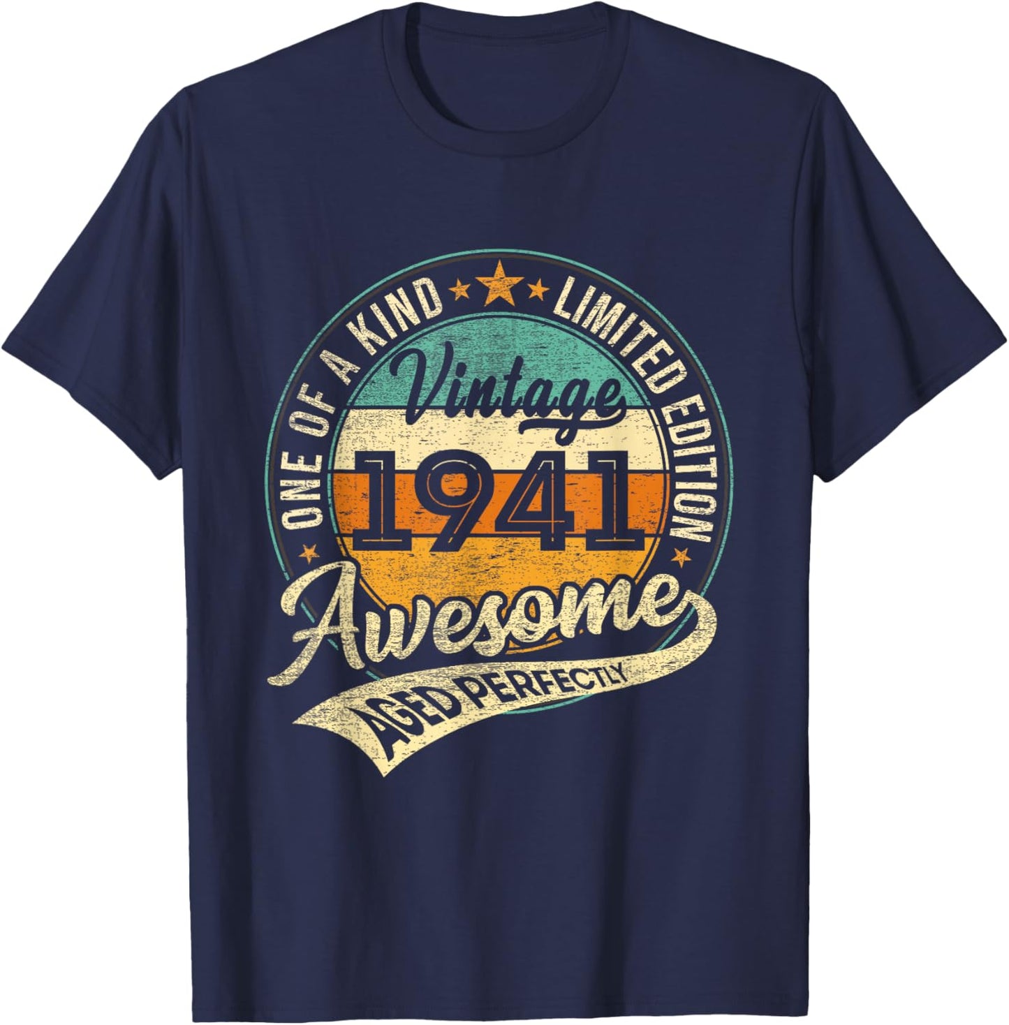 Vintage 1941 Limited Edition 85 Year Old Gifts 85th Birthday T-Shirt - T-Shirt | Navy