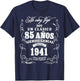 Vintage 85th Birthday Men Funny 1941 85 Birthday Spanish T-Shirt - T-Shirt | Navy