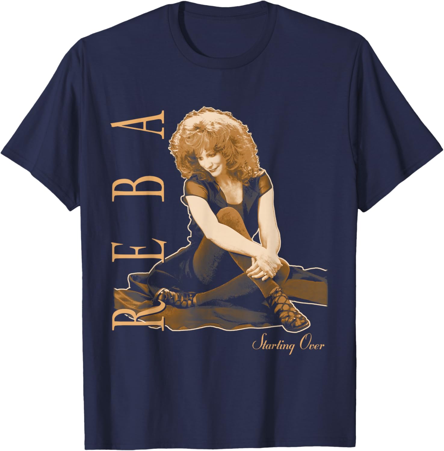 Official Reba McEntire Starting Over T-Shirt - T-Shirt | Navy
