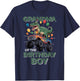 Grandma of The Birthday Party Outfit Monster Truck Grandma T-Shirt - T-Shirt | Navy