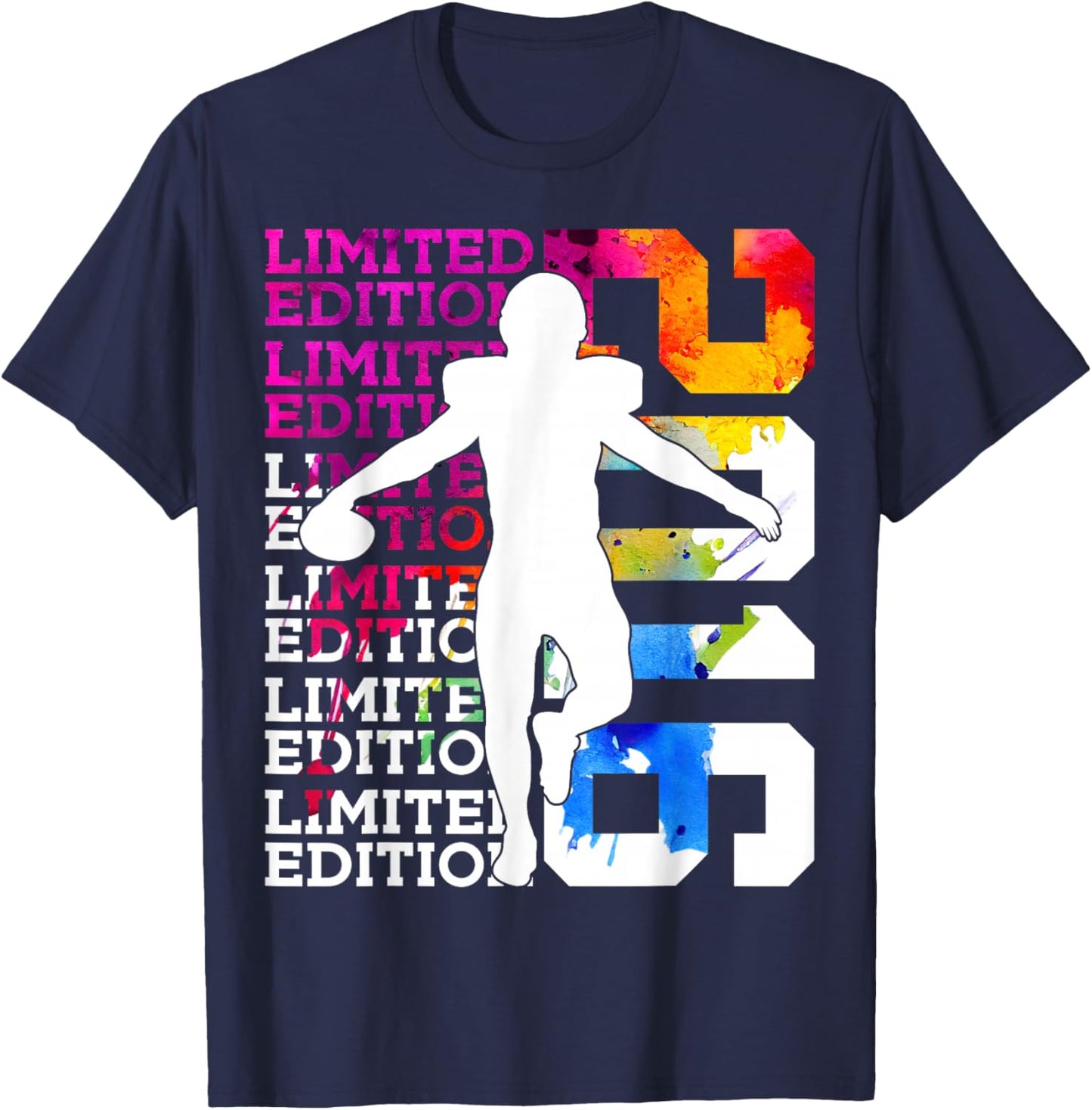 Limited Edition 2016 Football 10TH Birthday T-Shirt - T-Shirt | Navy