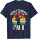 8th Birthday Boy Graphic Dubbing 6 7 Funny 8 Year Old Boys T-Shirt - T-Shirt | Navy