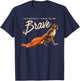 Monkey Punch Ultimately I Have to Be Brave Trend Meme T-Shirt - T-Shirt | Navy