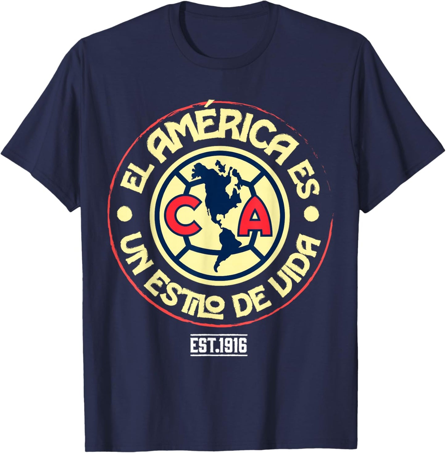 Club America — Soccer is a Way of Life T-Shirt - T-Shirt | Navy