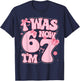 Coquette Bow 7th Birthday Girl I was 6 Now I'm 7 Year Old T-Shirt - T-Shirt | Navy