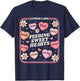 Lunch Lady Valentines Day Retro Cute Cafeteria Sweethearts T-Shirt - T-Shirt | Navy