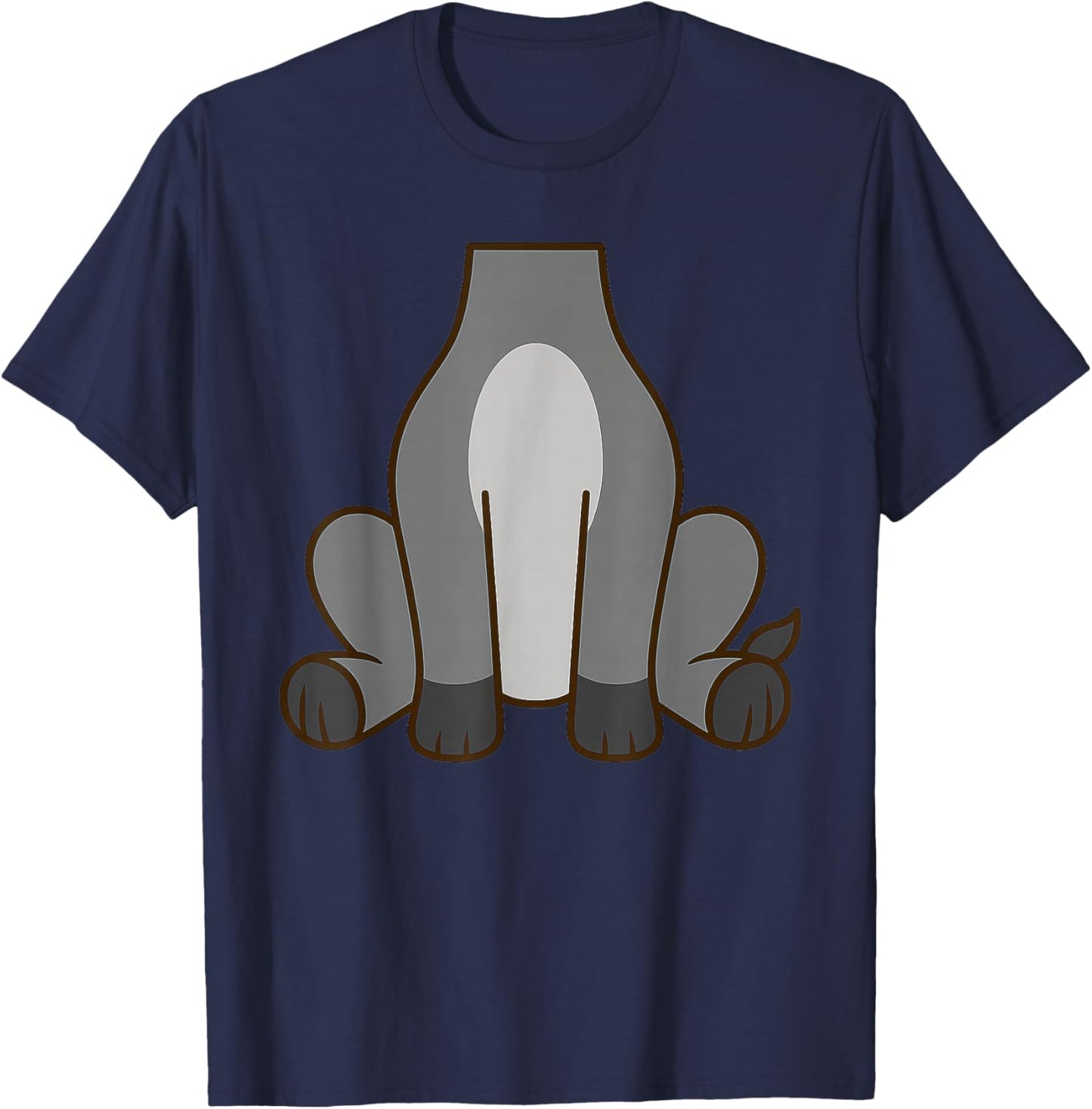 Funny Donkey Adult Kids Men Women Donkey Costume T-Shirt - T-Shirt | Navy