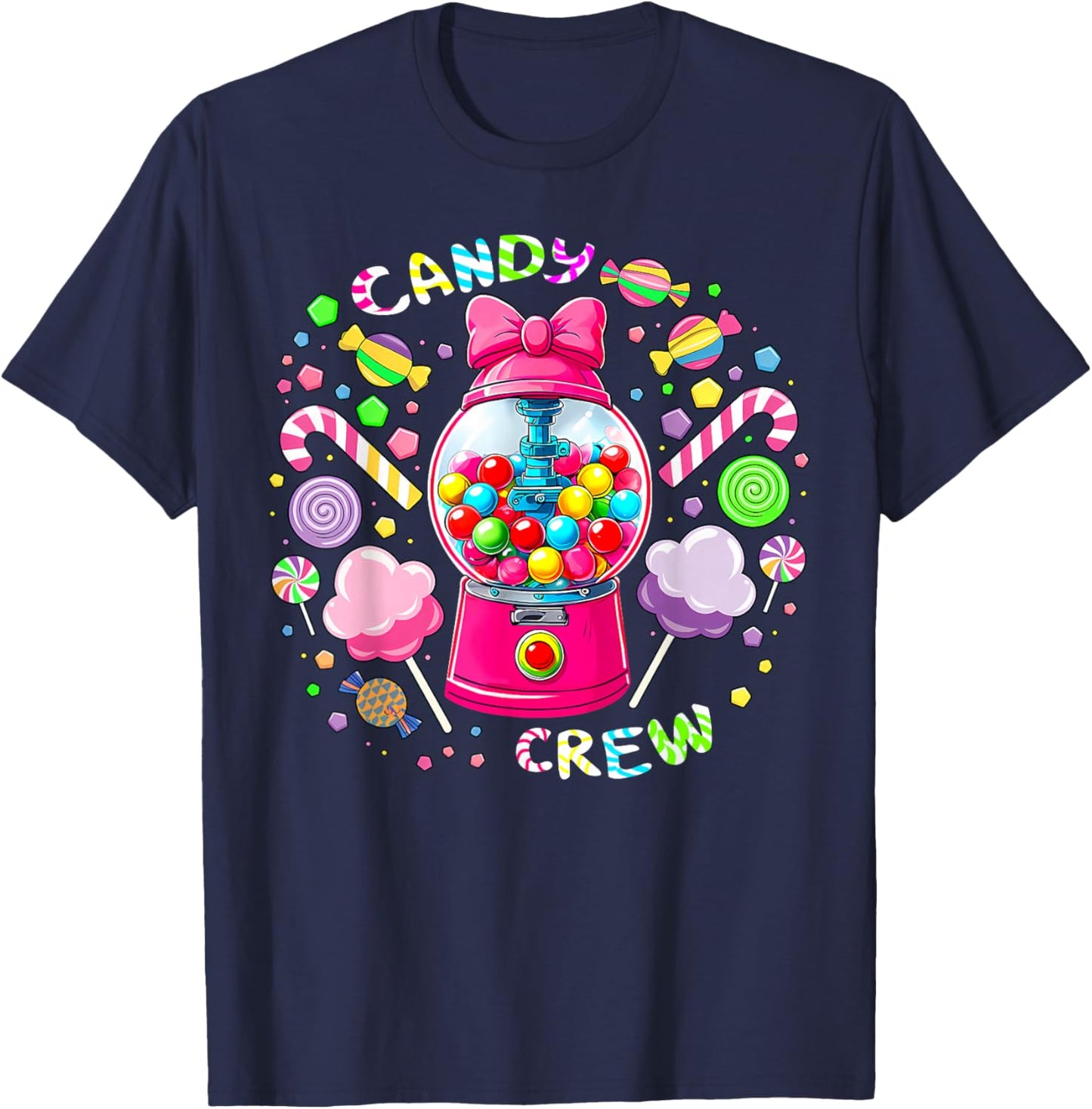 Candy Crew Candy Costume Women Candy Land Sweetie T-Shirt - T-Shirt | Navy