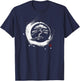 Enso Circle Bonsai Tree Zen Art Graphic T-Shirt - T-Shirt | Navy