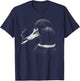 Funny Smoking Duck Hunting Mallard Duck Smoking Cigarette T-Shirt - T-Shirt | Navy