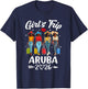 Aruba Girls Trip 2026 Birthday Squad Women Vacation T-Shirt - T-Shirt | Navy