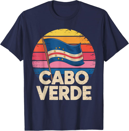 Cabo Verde Cabo Verde Flag Pride Verdian Cape Verde T-Shirt - T-Shirt | Navy