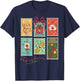 Merry Pediatric Emergency Nurse Christmas Retro Groovy T-Shirt - T-Shirt | Navy