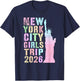 Kids NEW YORK City Girls Trip Moms 2026 Vacay Cruise T-Shirt - T-Shirt | Navy
