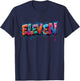 11th Birthday Eleven 11 Year Old Boys Girls Graffiti T-Shirt - T-Shirt | Navy