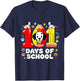 101 Days of School Cute Puppy Classroom Design T-Shirt - T-Shirt | Navy